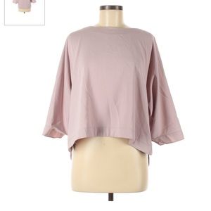🌸 NWOT Harlowe & Graham Blush Pink 3/4 sleeve top